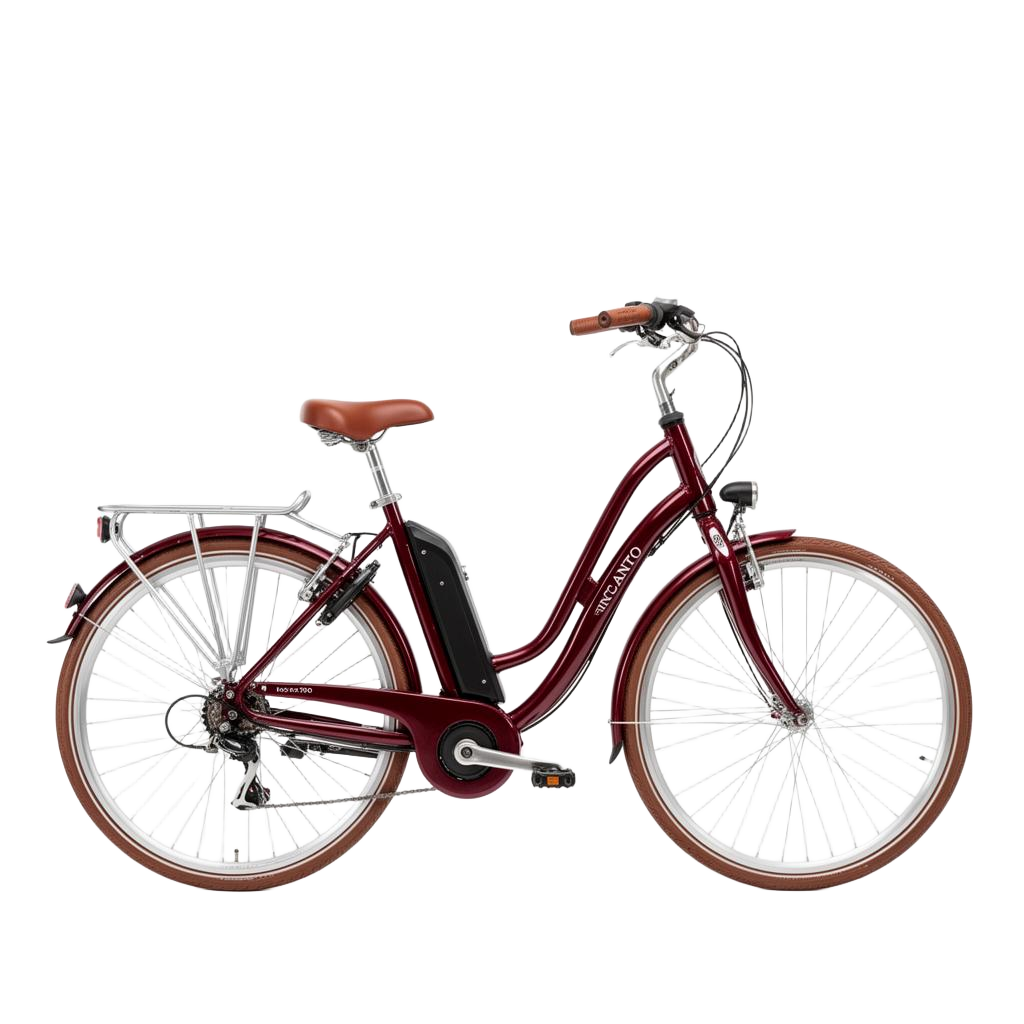 Electric Cruiser e-bike in Rosso cuore di Dama